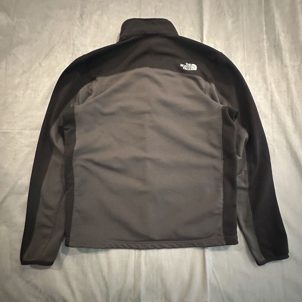 The North Face Apex Bionic Jacket Mens Large Black Gray Soft Shell Full Zip Hike - Picture 7 of 8